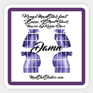 Damn - Album Art - JSapp MadStak Sticker